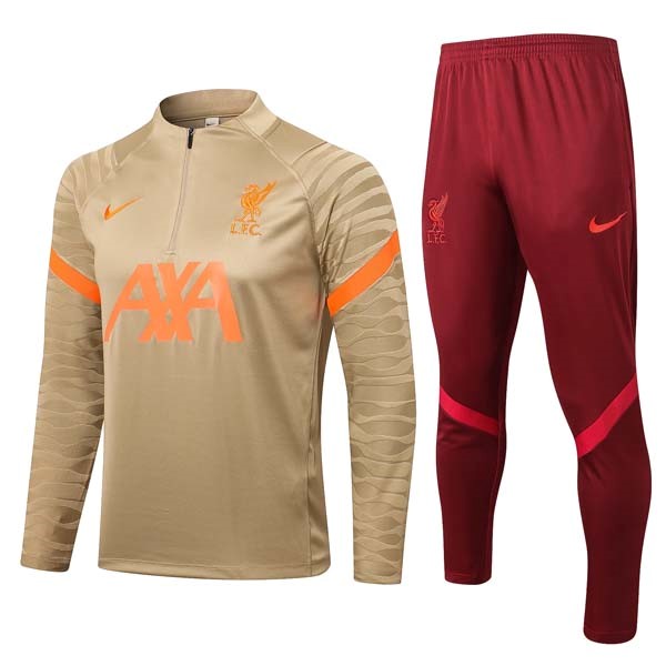 Sudadera De Training Liverpool 2022 Amarillo Rojo